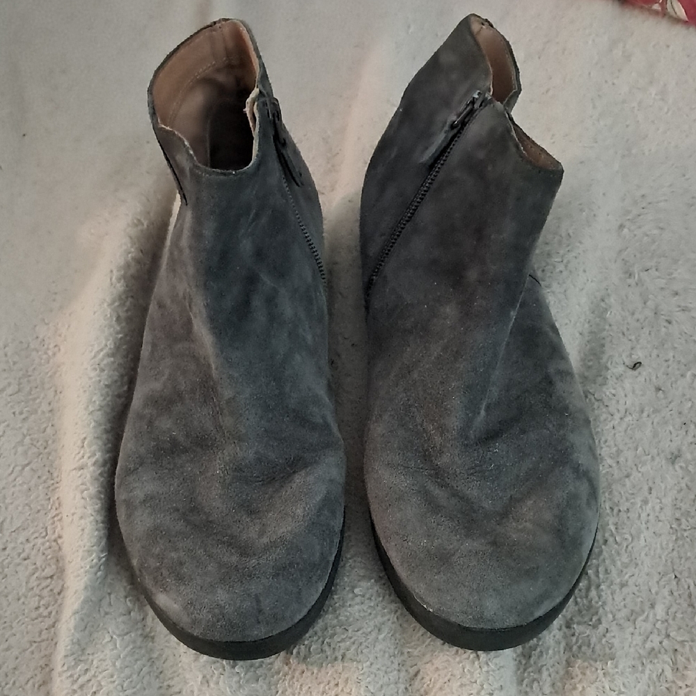 🔥Make Offer! Fitflop Gray Suede Ankle Boots. Size 8.5